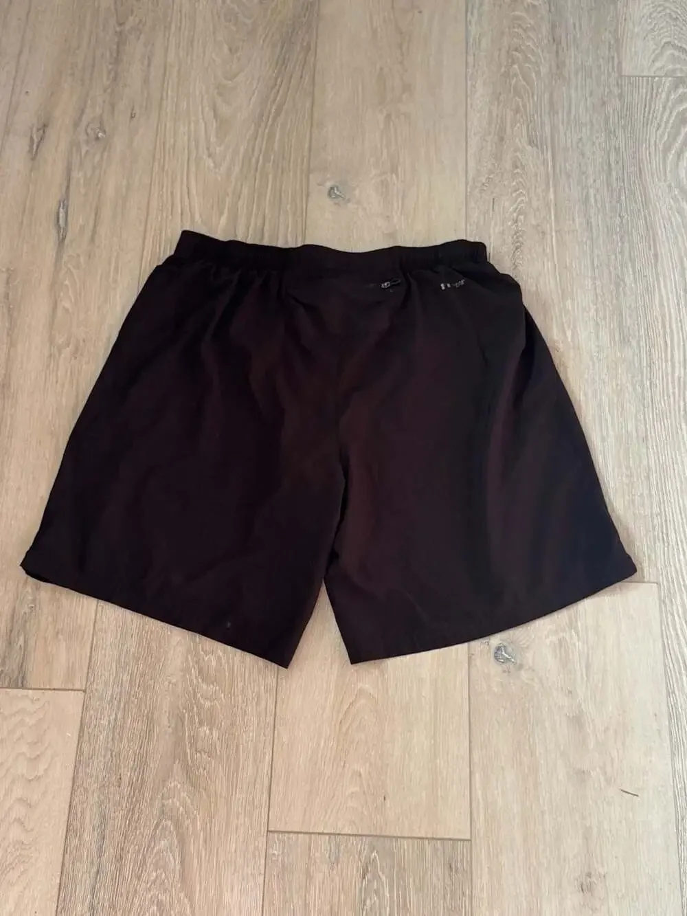 Men’s Black Lined Running Shorts Athletic Gym Activewear Performance Size L